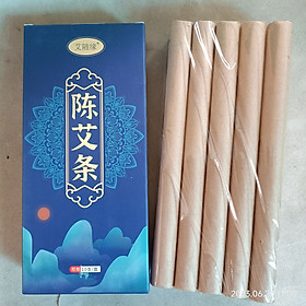 Nhang Ngải cứu nhung 10 năm nguyên chất, hỏa lực tốt, lâu rụng tàn.Hộp 10 điếu ngải nhung cao cấp sử dụng trong châm cứu