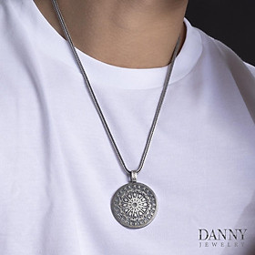 Mặt Dây Chuyền Danny Jewelry Bạc Thái Không Xi Họa Tiết Trống Đồng Đông Sơn EI0B0003