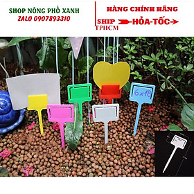 Mua 01 thẻ trụ cắm kẹp giấy đa năng dùng để ghi nhớ tên giống cây trồng có 6 màu