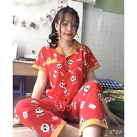 Freeship Đồ Bộ Pijama Lụa Phối Tay Ngắn Form Đẹp Nhiều Mẫu Mới