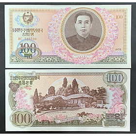 Mua Sưu tầm tiền giấy Bắc Triều Tiên 100 Won Korea xưa 1978 hình Kim Nhật Thành   tiền châu Á   Mới 100% UNC