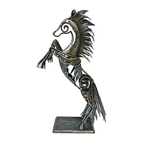 Horse Statues Animal Sculptures Metal Ornaments Gift for Cabinet Home Office Horse Statues Animal Sculptures Metal Ornaments Gift for Cabinet Home Office