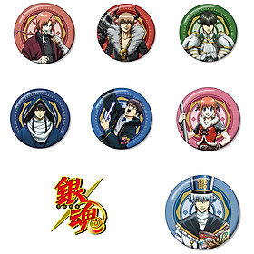 Combo 7 huy hiệu GINTAMA - LINH HỒN BẠC anime ver CHIẾN PHỤC