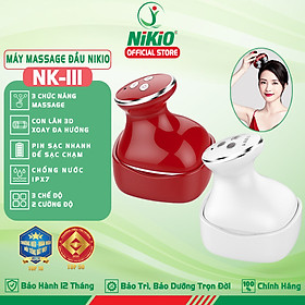 Máy Massage Đầu Kết Hợp Tia Hồng Ngoại, Chống Nước Nikio NK-111