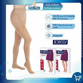 Combo 2 đôi Vớ y khoa quần JOBST Opaque - Mỏng, màu da, hở ngón, 20-30 mmHg, giãn tĩnh mạch chân (tất y khoa)