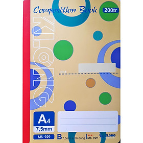 Combo 2 Sổ may Klong Composition Book 200 trang