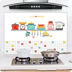 Miếng dán tường bếp chống nóng và ô xi hóa bề mặt sơn Hàn Quốc