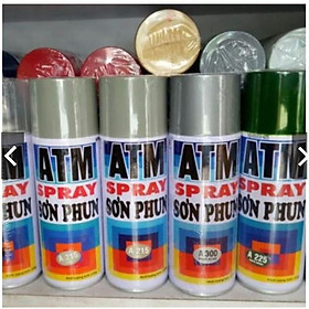 Mua Sơn xịt ATM  đủ màu (loại 1) - khô nhanh  lên màu chuẩn