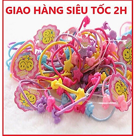 Túi 50 Chun Buộc Tóc Nhiều Màu Siêu Xinh, Siêu Đáng Yêu Cho Bé Gái, Giúp Bé Gái Cột Tóc Gọn Gàng, Tránh Đau Đầu