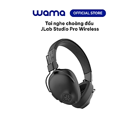 Tai nghe Bluetooth chụp tai TWS Jlab Studio Pro màu đen foam Over-ear thời gian nghe 50H bluetooth 5.0 âm thanh EQ3 - Hàng chính hãng - BH 2 năm 1 đổi 1