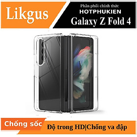 Ốp lưng chống sốc trong suốt cho Samsung Galaxy Z Fold 4 hiệu Likgus Crashproof giúp chống chịu mọi va đập - hàng nhập khẩu