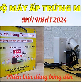 Máy ấp trứng gà chim mini Tuấn Trình, 50-100 trứng, ấp nở trên 90%, chưa gồm thùng xốp