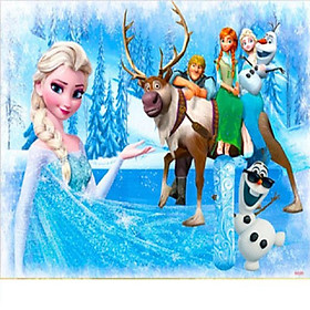 Tranh ghép gỗ 60 miếng - Công chúa Elsa