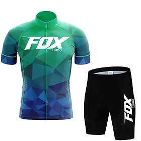 Foxxamo 2023 Nam Bộ Ropa Ciclismo Hombre Mùa Hè Đi Xe Đạp Quần Áo Ba Môn Phối Hợp Yếm Quần Short Phù Hợp Với Xe Đạp Đồng Nhất Color: 8 Size: XS