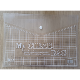 Tập 20 túi clear bag khổ A4 loại mỏng dai 009