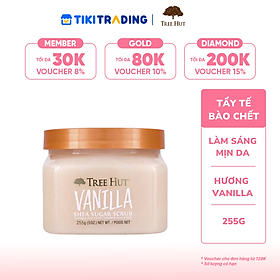 Tẩy tế bào chết cơ thể Tree Hut Vanilla Shea Sugar Scrub 255g