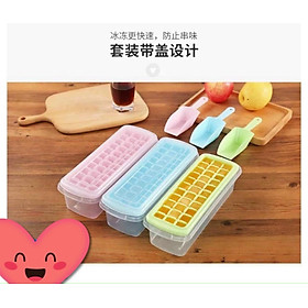 Mua KHAY LÀM ĐÁ  LÀM THẠCH 33 VIÊN KÈM HỘP ĐỰNG VÀ THÌA TIỆN DỤNG