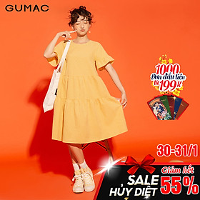 Đầm babydoll tay bèo GUMAC DA12126