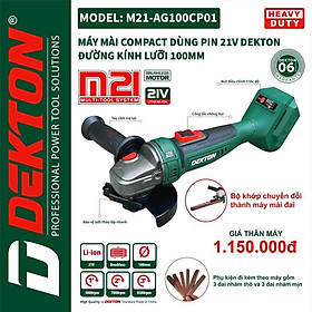 Mua MÁY MÀI GÓC PIN  M21-AG100CP01 DEKTON-HÀNG CHÍNH HÃNG