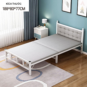 Mua giường sắt gấp gọn đa năng  giường gấp có đệm và tựa lưng  cao cấp
