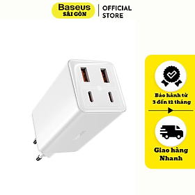 Mua Bộ sạc nhanh 100W Baseus GaN6 Pro Fast Charger 2C+2U (Kèm cáp C to C 20V/5A 100W  1m)- Hàng chính hãng
