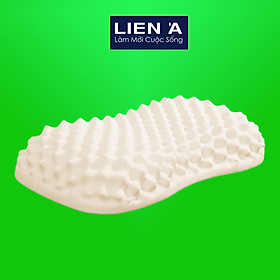 Gối Cao Su Liên Á Convoluted Peanut 35x55x11cm - Cao Su Thiên Nhiên 100