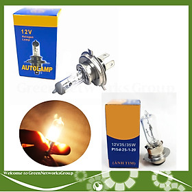 Bóng đèn Halogen L-i.g-h.t-h.e-a.r-t. Chân M5 Chân H4 12V 35/35W P15d-25-1-20 Green Networks Group ( 1 Cái )