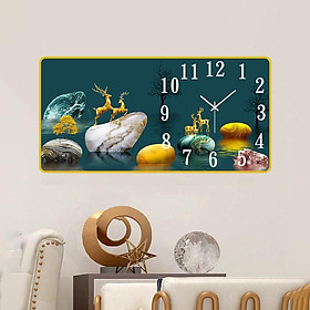 Mua Tranh Đồng Hồ Treo Tường tráng gương ️Freeship️ Đồng Hồ Pha Lê Trang Trí Decor Nhà Cửa Phòng Khách kim trôi