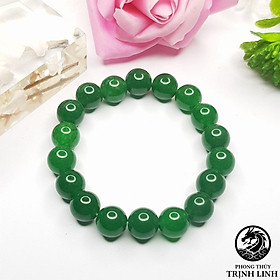 VÒNG CHUỖI TRƠN XANH LÁ TRONG 10LI