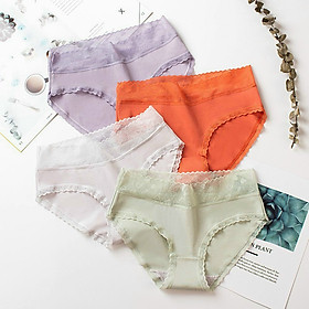 Combo 5 Quần Lót Cotton Lụa Cao Cấp - Giao Màu Ngẫu Nhiên- Size XL( 54-62kg)