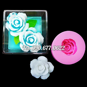 Mua Khuôn rau câu silicone hoa hồng cánh mỏng – Mã số 1682