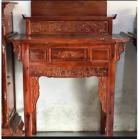 Mua Bàn Thờ Bàn Cúng-Bàn phật-Bàn gia tiên 127cm Gỗ Tràm Bông Vàng (FREESHIP 50KM )
