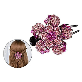 Hair Claw Clips Rhinestones Flower Hair Jaw Claws Non Slip Hair Clip Clamp Hair Styling Accessories for Women Girls