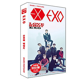 (BÌA NGẪU NHIÊN) Hộp ảnh POSTCARD mẫu mới EXO thần tượng idol Kpop