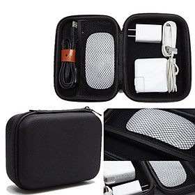 2pc Electronic Accessory USB Cable Travel Organizer Digital Storage Bag Case