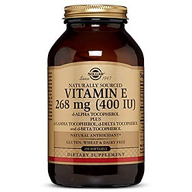 Vitamin E 268 MG (400 IU) Mixed Softgels (d-Alpha Tocopherol & Mixed Tocopherols) - 250 Count