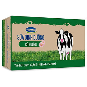 Thùng 48 Bịch Sữa Dinh Dưỡng Vinamilk Có Đường (220ml / Bịch)