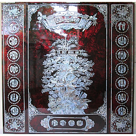 Mua TRANH SƠN MÀI - CỬU HUYỀN THẤT TỔ - TỨ QUÝ BÌNH AN - BỘ 3 TẤM - KÍCH THƯỚC 106X106cm