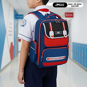 Balo Đi Học Cấp 1 Cao Cấp TNBags Smart Red TN.B.3110 Màu Đỏ Thời Trang, Chống Gù, Nhiều Ngăn Tiện Lợi!