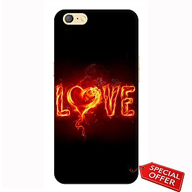 Ốp lưng dành cho điện thoại Oppo A71- nhựa dẻo Silicone in hình Ngọn lửa của tình yêu
