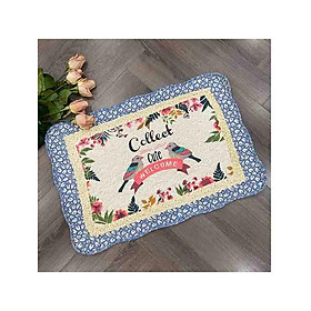 Thảm chùi chân - Welcome viền xanh dương - TCC11708