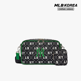 MLB - Túi đeo chéo unisex chữ nhật Diamond Monogram Jacquard 3ACRM013N