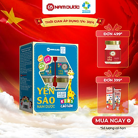 Yến sào Nam Dược Kids Set 4 lọ x 70ml cao lớn, tăng sức đề kháng cho bé, bé ăn ngon và phát triển chiều cao