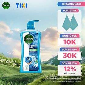 Sữa tắm Dettol mát lạnh tức thì - chai 950g