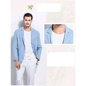 Áo khoác nam blazer chất linen nhiều màu, dễ lựa chọn, hottrend năm 2024