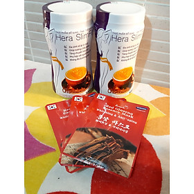 Combo 2 hộp Sữa hỗ trợ giảm cân Hera slimfit 500gr- TẶNG 3 MASK Sâm Hàn Quốc-EO ĐẸP - DÁNG THON- Thay thế hoàn toàn bữa ăn - hỗ trợ Giảm cân an toàn