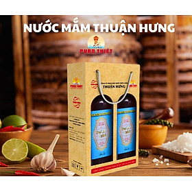 NƯỚC MẮM PHAN THIẾT CHAI THỦY TINH - THUẬN HƯNG 35 ĐẠM/1 HỘP 2 CHAI 500ML