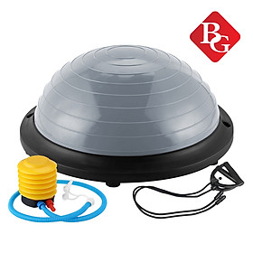 BG Bóng tập YOGA bóng thăng bằng GREY  58cmx20cm kèm bơm bóng,Bosu Bóng Tập Cân Bằng Bosu tập thể dục,Bóng đẹp Yoga Tại Nhà Cao Cấp ( hàng nhập khẩu)