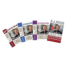 Combo Bộ 4 Cuốn Effortless English - Học Tiếng Anh Như Người Bản Ngữ Cùng Aj Hoge (Tặng bookmark độc đáo CR)