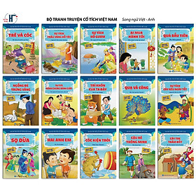 Sách- Combo sét 20 cuốn Truyện Tranh Cổ Tích Mầm Non Song Ngữ Ngụ Ngôn dành cho trẻ mầm non (Chủ đề ngẫu nhiên)